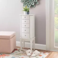 Discount Kirklands Home 5-Drawer Jasmine Petite Jewelry Armoire White