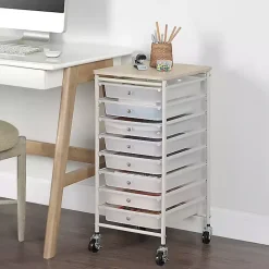 Best Kirklands Home 8-Drawer Rolling Storage Cart White