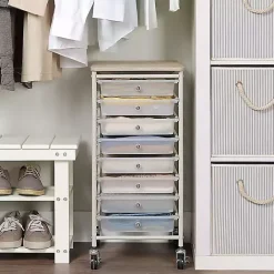 Best Kirklands Home 8-Drawer Rolling Storage Cart White