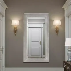 Discount Kirklands Home White Driftwood Framed Leaner Mirror