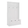 Sale Kirklands Home White Ellison Hall Tree with Storage Bench