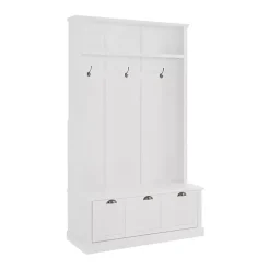 Sale Kirklands Home White Ellison Hall Tree with Storage Bench