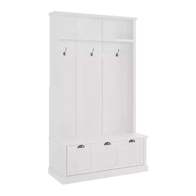 Sale Kirklands Home White Ellison Hall Tree with Storage Bench