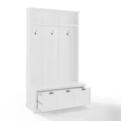 Sale Kirklands Home White Ellison Hall Tree with Storage Bench