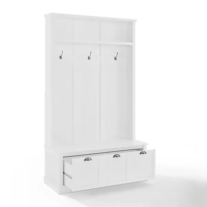 Sale Kirklands Home White Ellison Hall Tree with Storage Bench
