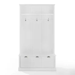 Sale Kirklands Home White Ellison Hall Tree with Storage Bench