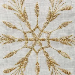 Sale Kirklands Home White Embroidered Snowflakes Table Runner