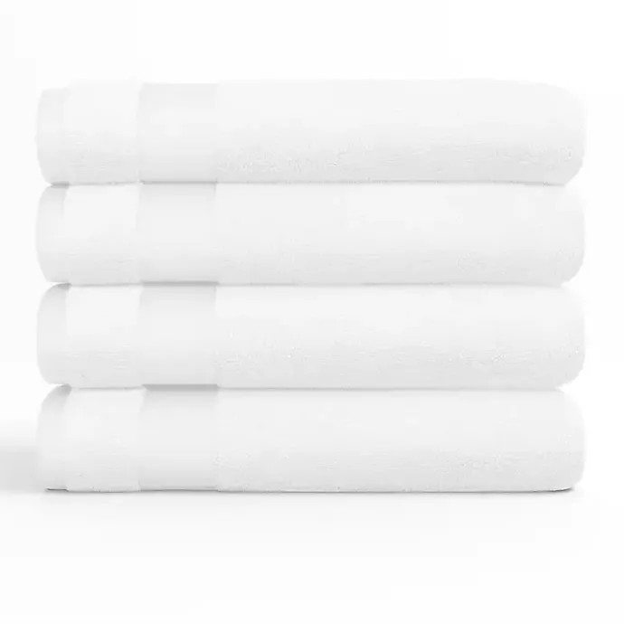 Hot Kirklands Home Essential Cotton Bath Towels, Set of 4 White