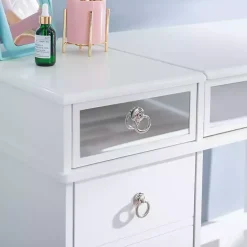 Clearance Kirklands Home Eva Mirrored 2-pc. Vanity Set White