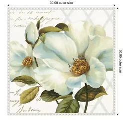 Kirklands Home White Floral Bliss Framed Canvas Art Print