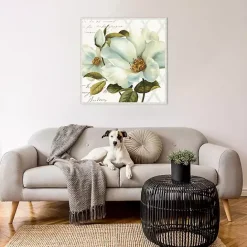 Kirklands Home White Floral Bliss Framed Canvas Art Print