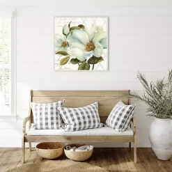 Kirklands Home White Floral Bliss Framed Canvas Art Print