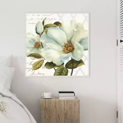 Kirklands Home White Floral Bliss Framed Canvas Art Print