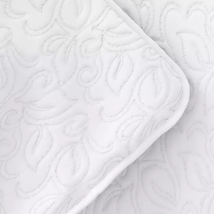 Online Kirklands Home Floral Stitch 2-pc. Twin Quilt Set White