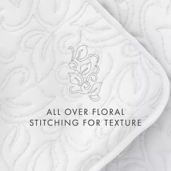 Online Kirklands Home Floral Stitch 2-pc. Twin Quilt Set White