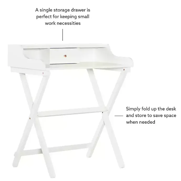 Best Kirklands Home Folding Caty Desk White