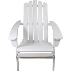 Kirklands Home Folding Wooden Adirondack Chair White
