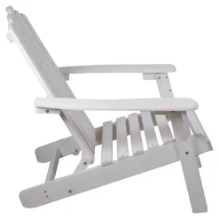 Kirklands Home Folding Wooden Adirondack Chair White