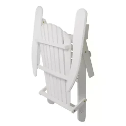 Kirklands Home Folding Wooden Adirondack Chair White