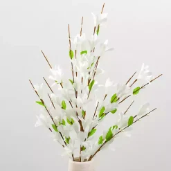 Outlet Kirklands Home Forsythia Stems, Set of 3 White