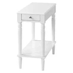 Online Kirklands Home French Country Single Drawer Accent Table White