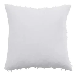 Hot Kirklands Home Fringe Stripe Throw Pillow White