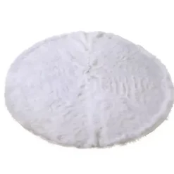 Hot Kirklands Home Fur Christmas Tree Skirt White
