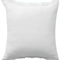 Discount Kirklands Home Gauze Organic Fringe Throw Pillow White