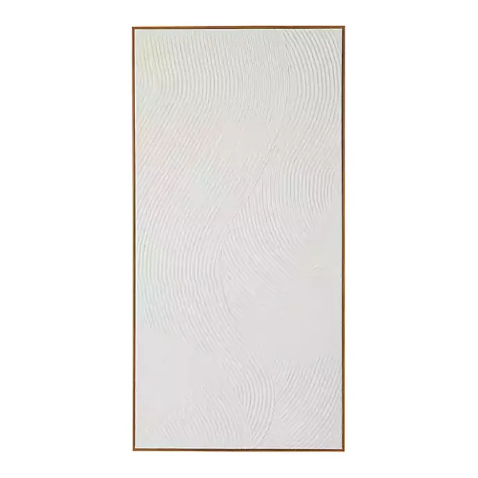 Outlet Kirklands Home Geometric Dimensional Canvas Art Print White