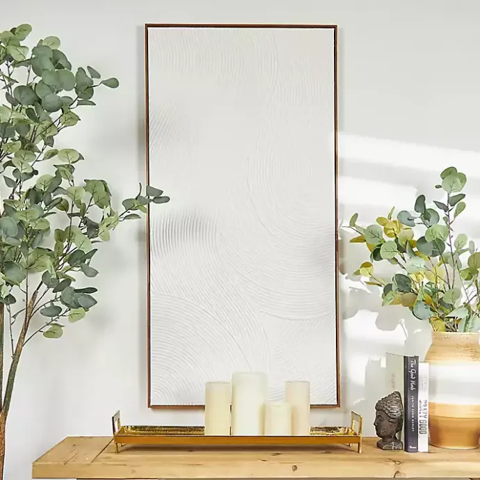 Outlet Kirklands Home Geometric Dimensional Canvas Art Print White