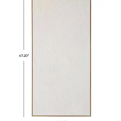 Outlet Kirklands Home Geometric Dimensional Canvas Art Print White