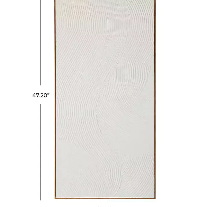 Outlet Kirklands Home Geometric Dimensional Canvas Art Print White