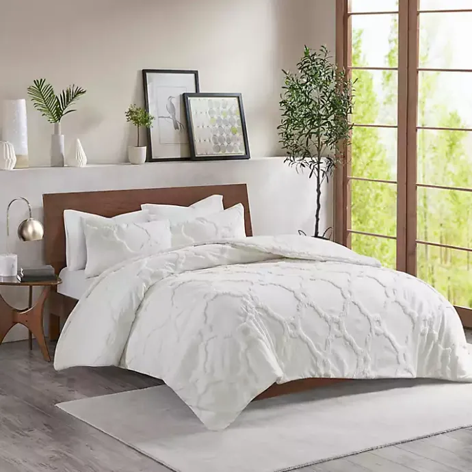 Sale Kirklands Home Geometric Full/Queen 3-pc. Comforter Set White