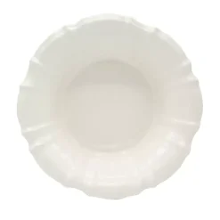 Sale Kirklands Home Glazed Scalloped Ceramic Pasta Bowl White