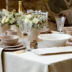 Sale Kirklands Home Glazed Scalloped Ceramic Pasta Bowl White