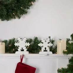 Best Kirklands Home Glitter Snowflake Stocking Holders, Set of 2 White