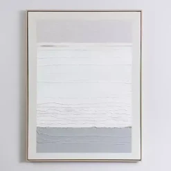 Sale Kirklands Home White Gray Abstract Framed Wall Art