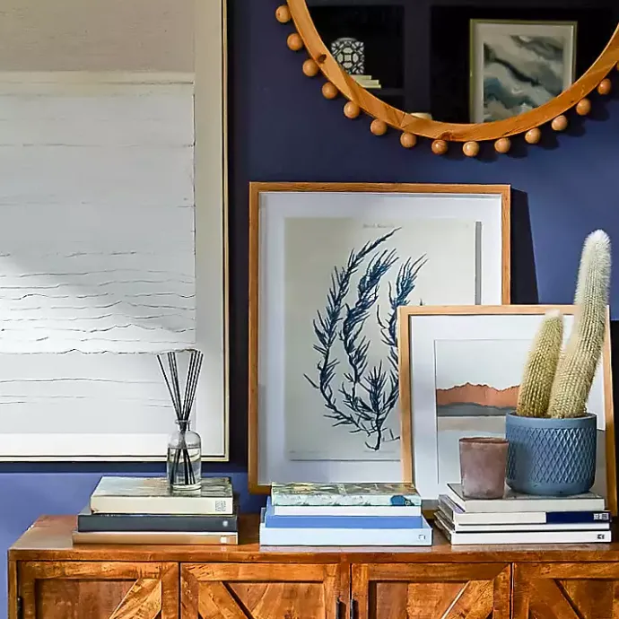 Sale Kirklands Home White Gray Abstract Framed Wall Art