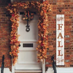 Sale Kirklands Home White Happy Fall Ya'll Porch Board