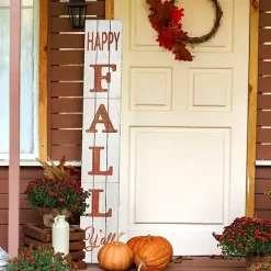 Sale Kirklands Home White Happy Fall Ya'll Porch Board