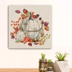 Best Kirklands Home Harvest Pumpkin Canvas Art Print White