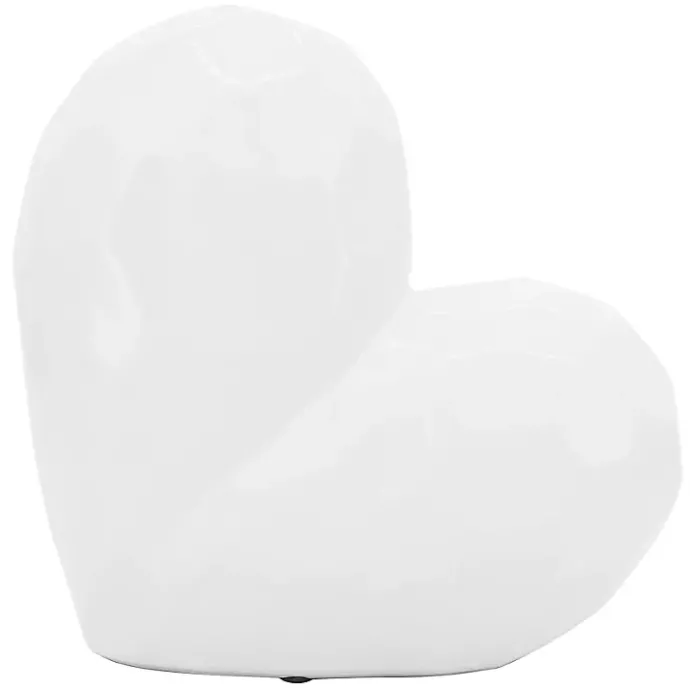New Kirklands Home Heart Figurine White