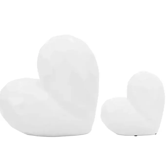 New Kirklands Home Heart Figurine White