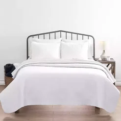 Kirklands Home Herringbone Quilted 3-pc. King Coverlet Set White