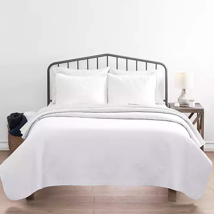 Best Kirklands Home Herringbone Quilted 2-pc. Twin Coverlet Set White