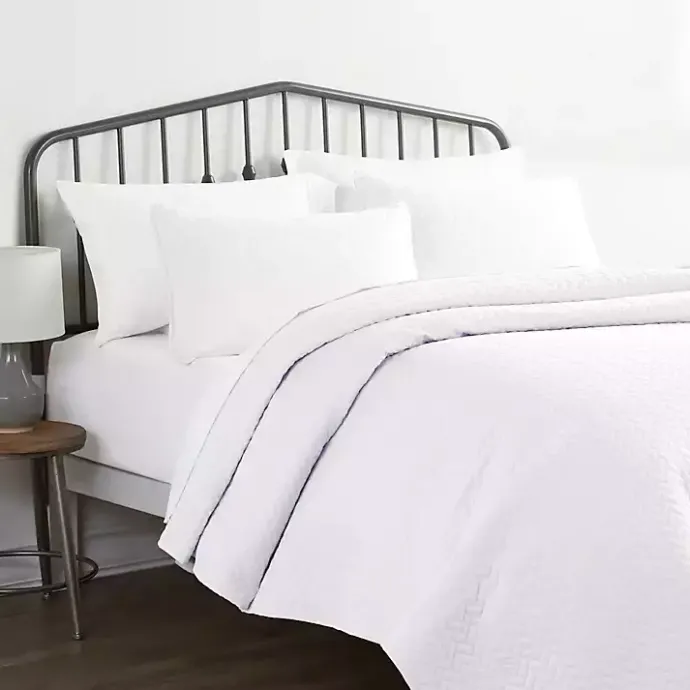 Best Kirklands Home Herringbone Quilted 2-pc. Twin Coverlet Set White
