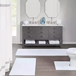 Outlet Kirklands Home High Pile Marshmallow Bath Mat, 40 in. White