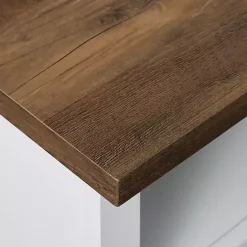 New Kirklands Home Highboy Sliding Barn Door Media Cabinet White