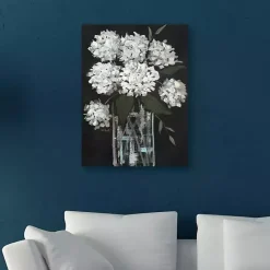Online Kirklands Home White Hydrangea Giclee Canvas Art Print