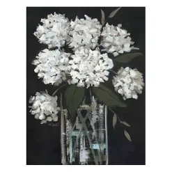 Online Kirklands Home White Hydrangea Giclee Canvas Art Print